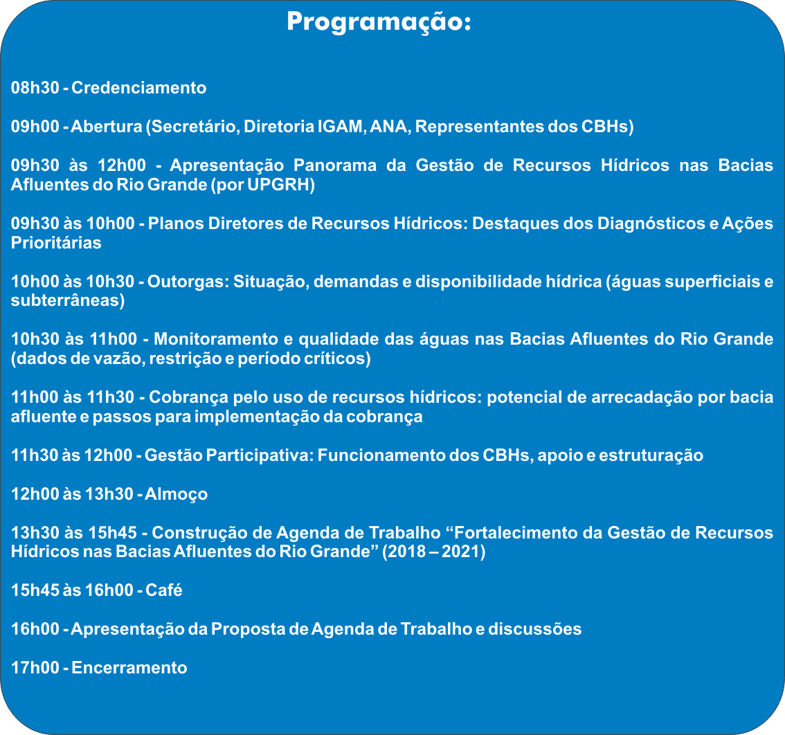 programação final